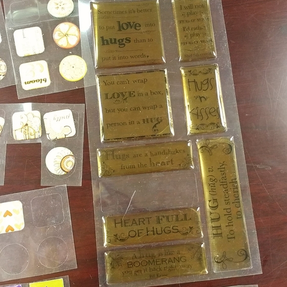 4/$15 🌻 Assorted Clear Epoxy Quote Stickers - Picture 5 of 5